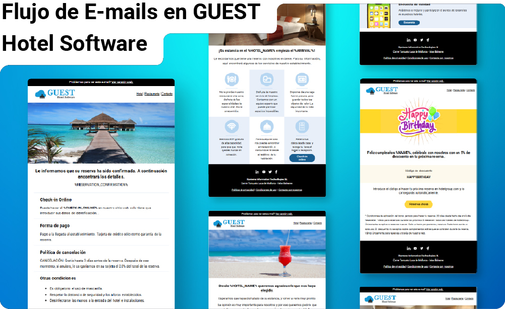 Flujo de E-mails de Guest 