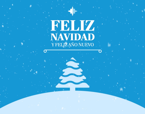 Feliz navidad y feliz año nuevo