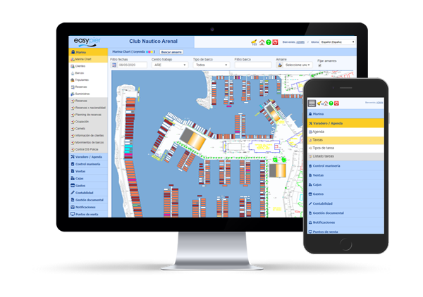 EasyPier, el software de gestión de marinas, club náuticos y varaderos más completo y fácil de manejar.